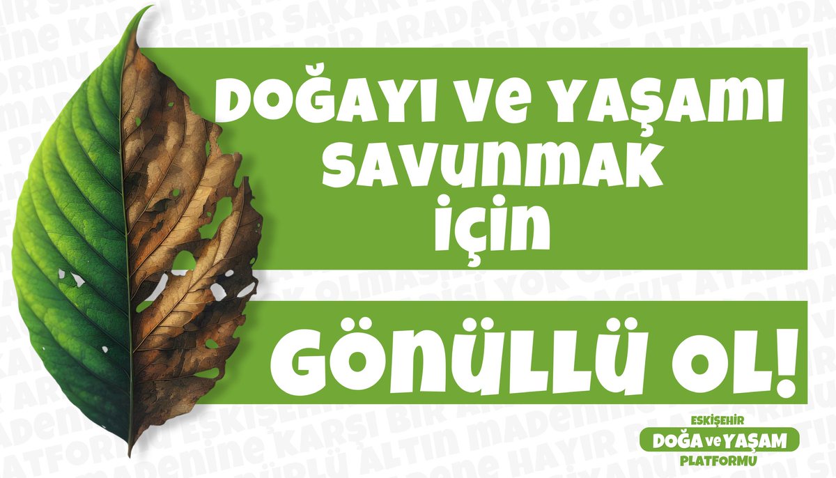 AlpagutAtalan's tweet image. Bu bağlantıyı takip ederek Eskişehir Doğa ve Yaşam Platformu
Gönüllü Grubuna katılabilirsiniz.
#DoğaYaşamÖzgürlük
chat.whatsapp.com/Gorh5IS1nHVFhp…