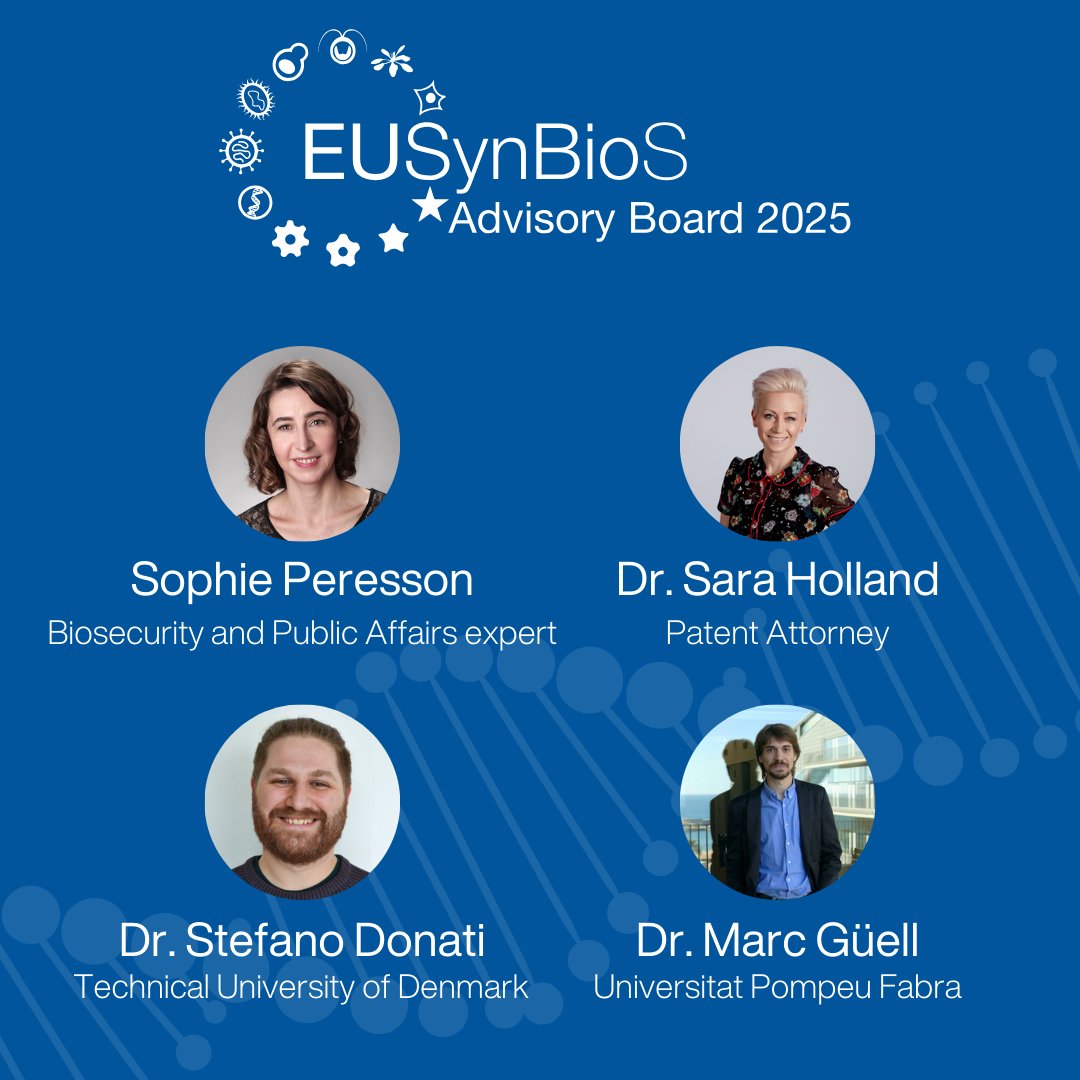 EUSynBioS's tweet image. ✨ We are thrilled to introduce our 2025 Advisory Board after our bi-annual meeting!⁣
We are grateful these leading #SynBio scientist are guiding and suppporting the #EUSynBioS mission.

👉 Want to know more?linkedin.com/feed/update/ur…