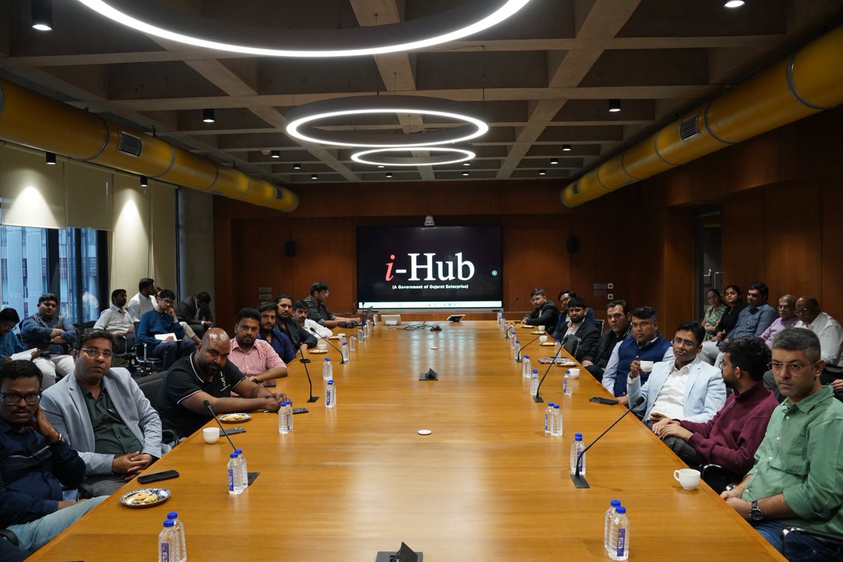 ihubgujarat's tweet photo. On 5/03/25 as a part of  Venture X Deep Tech Edition Investor-Startup Connect 2025 hosted with @SanchiConnect  Shri. @mnagarajan  IAS (Vice Chairman &amp; MD of the GSRTC) &amp; Shri @AmitThakerBJP MLA, Vejalpur chaired a roundtable and interacted with 19 investment ecosystem partners. https://t.co/kPwADTshZL
