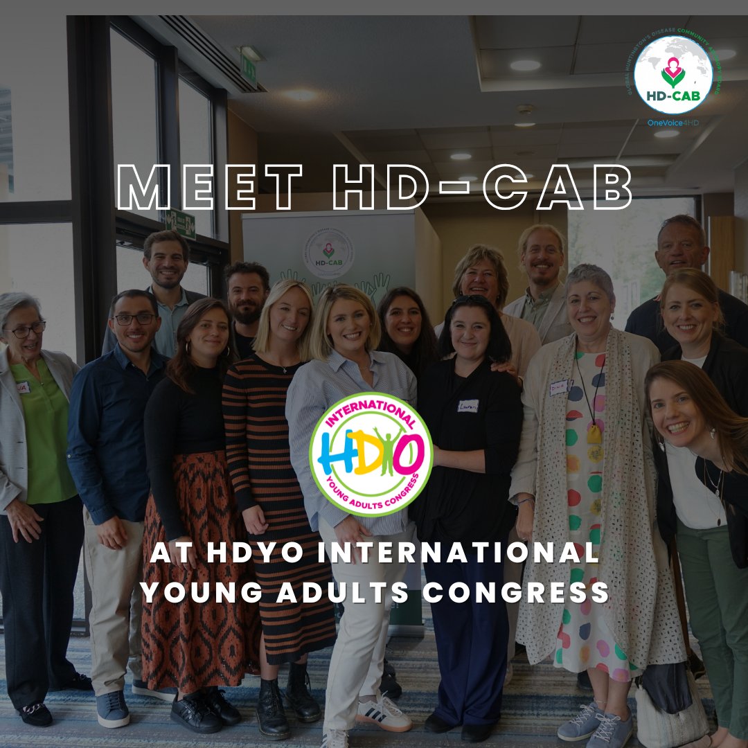 🛫  HD-CAB will be present at Huntington's Disease Youth Organization (HDYO) International Young Adults Congress in Prague, next week from 14-16th March!
Come by our booth to learn more about our advocacy work and to win some prizes 🏆

See you there 👋

#HDadvocacy