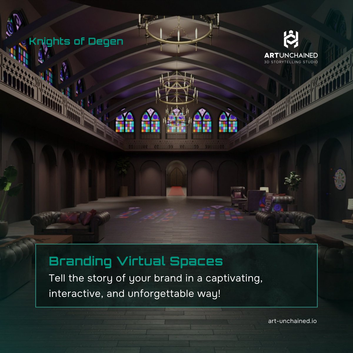 Your Brand Has a Story—Make It Unforgettable 🚀

Our virtual spaces transform storytelling into an immersive experience. Connect, engage, and captivate your community like never before.

⚡️ Unlock the power of interactive brand experiences!

🌐 art-unchained.io

#Web3