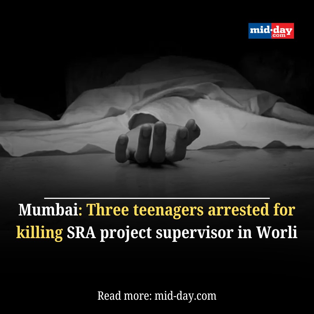 mid_day's tweet image. A supervisor at an SRA project in Mumbai was stabbed to death on Thursday, allegedly by three teenagers, including a minor, an official said, PTI reported.

#MumbaiCrime #SRAProject #BreakingNews 

mid-day.com/mumbai/mumbai-…