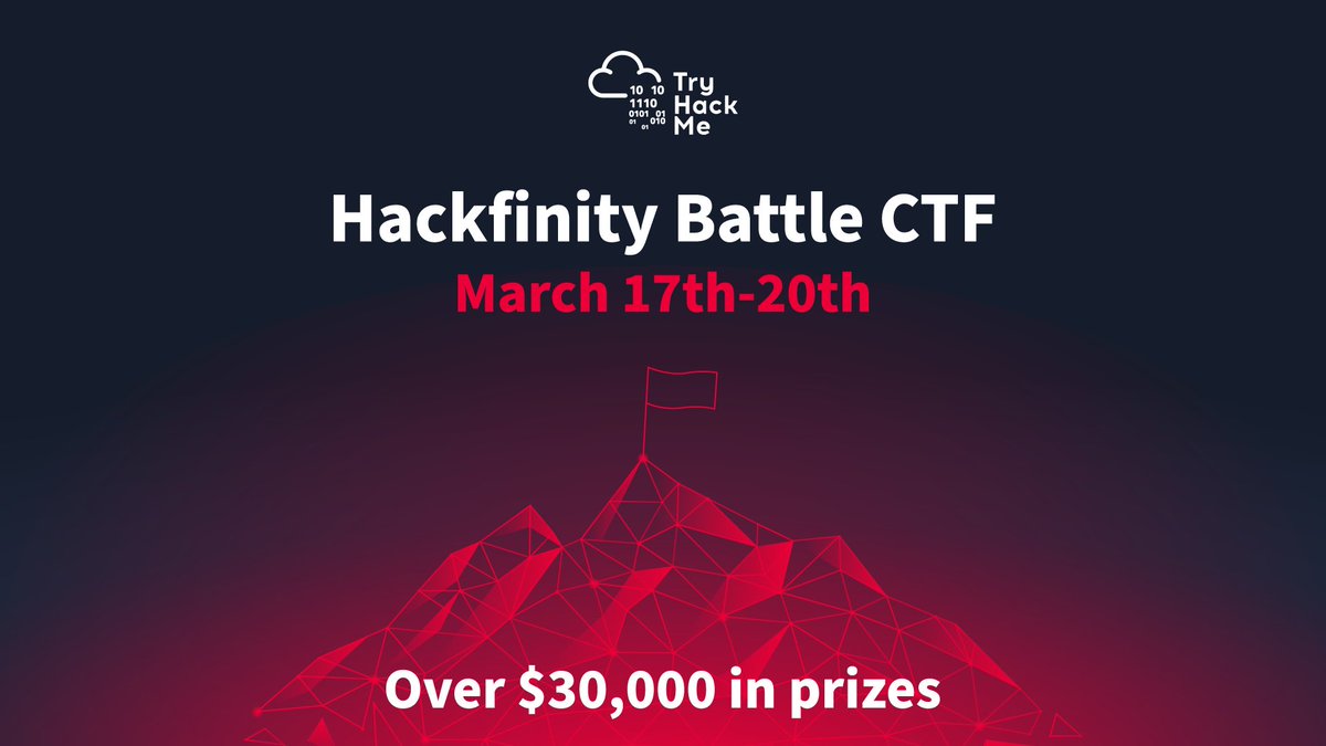🚨 Hackers, Assemble! 🚨
Join Hackfinity Battle, our most thrilling beginner-friendly CTF yet! 🕵️‍♂️💻 Team up or go solo to stop Cipher before chaos unfolds!

🔥 Pre-register now!
🎯 Starts: March 17th
🏆 $30K+ in prizes for top student teams!

🔗 Register now: