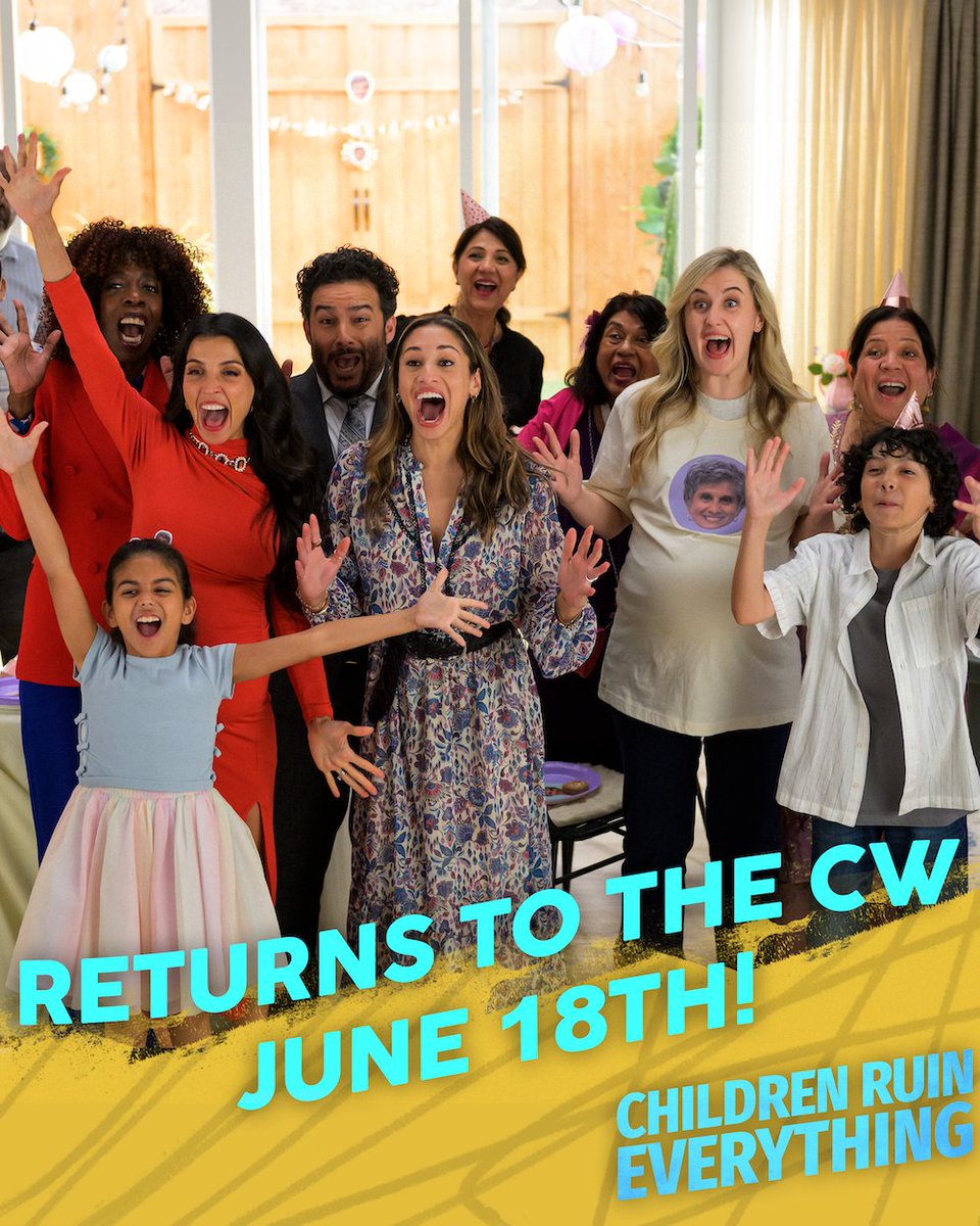 American friends, we have some exciting news! #ChildrenRuinEverything will be back on @thecw soon! 🎉

Season 4 resumes Wednesday, June 18th and kicks things off with back-to-back episodes! 

Friends outside of the US and Canada, stay tuned here for more info!