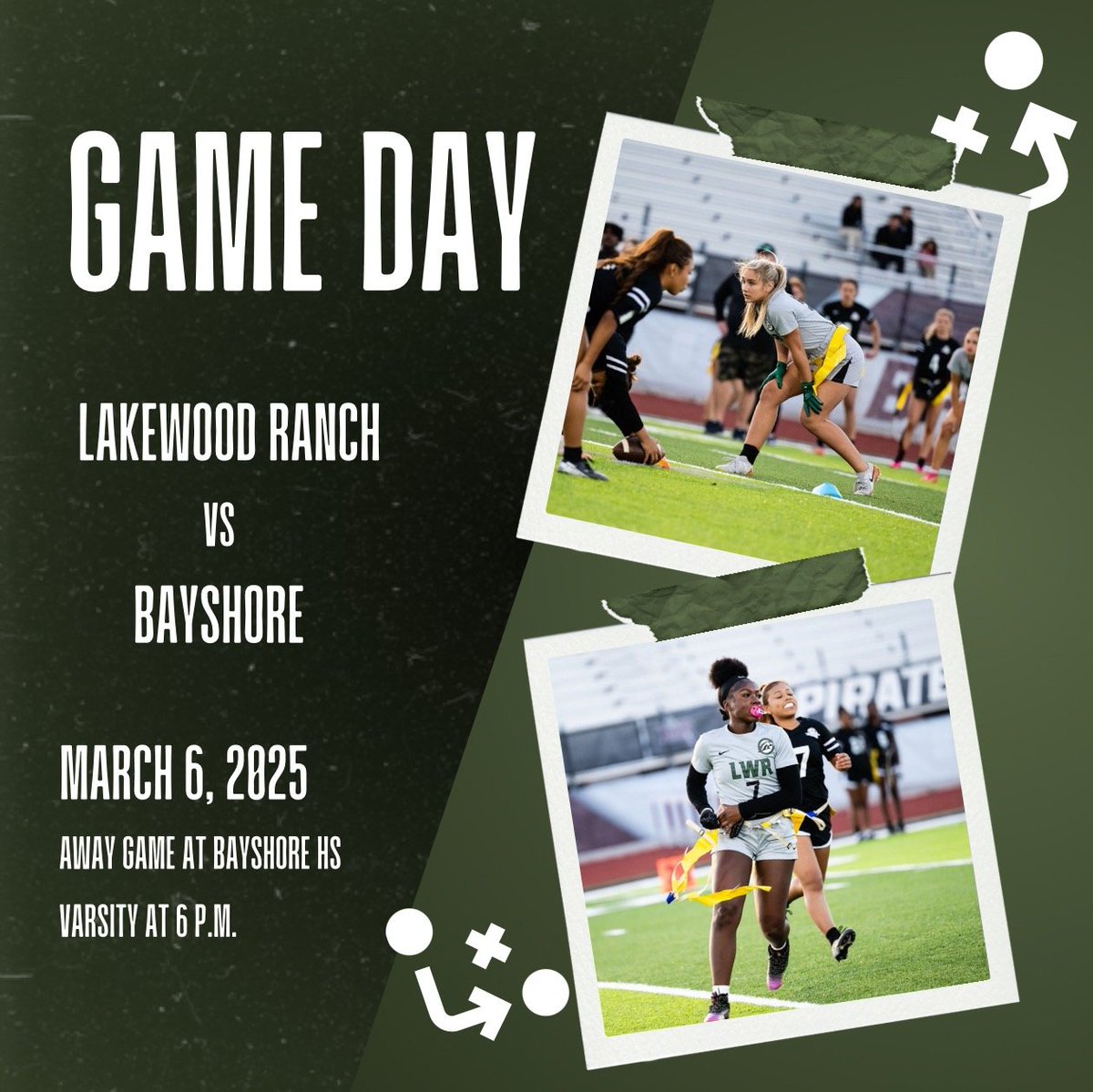 Lakewood Ranch Girls Flag Football (@lwranch_flag) on Twitter photo Road tripping...4th road game in a row. Tonight The Ranch is at Bayshore HS. Come out and watch. Bring a blanket...🥶 #BTB <a href="/MustangsAhead/">Mustangs Ahead</a> <a href="/Lrhstv/">Lakewood Live</a> Road tripping...4th road game in a row. Tonight The Ranch is at Bayshore HS. Come out and watch. Bring a blanket...🥶 #BTB <a href="/MustangsAhead/">Mustangs Ahead</a> <a href="/Lrhstv/">Lakewood Live</a>