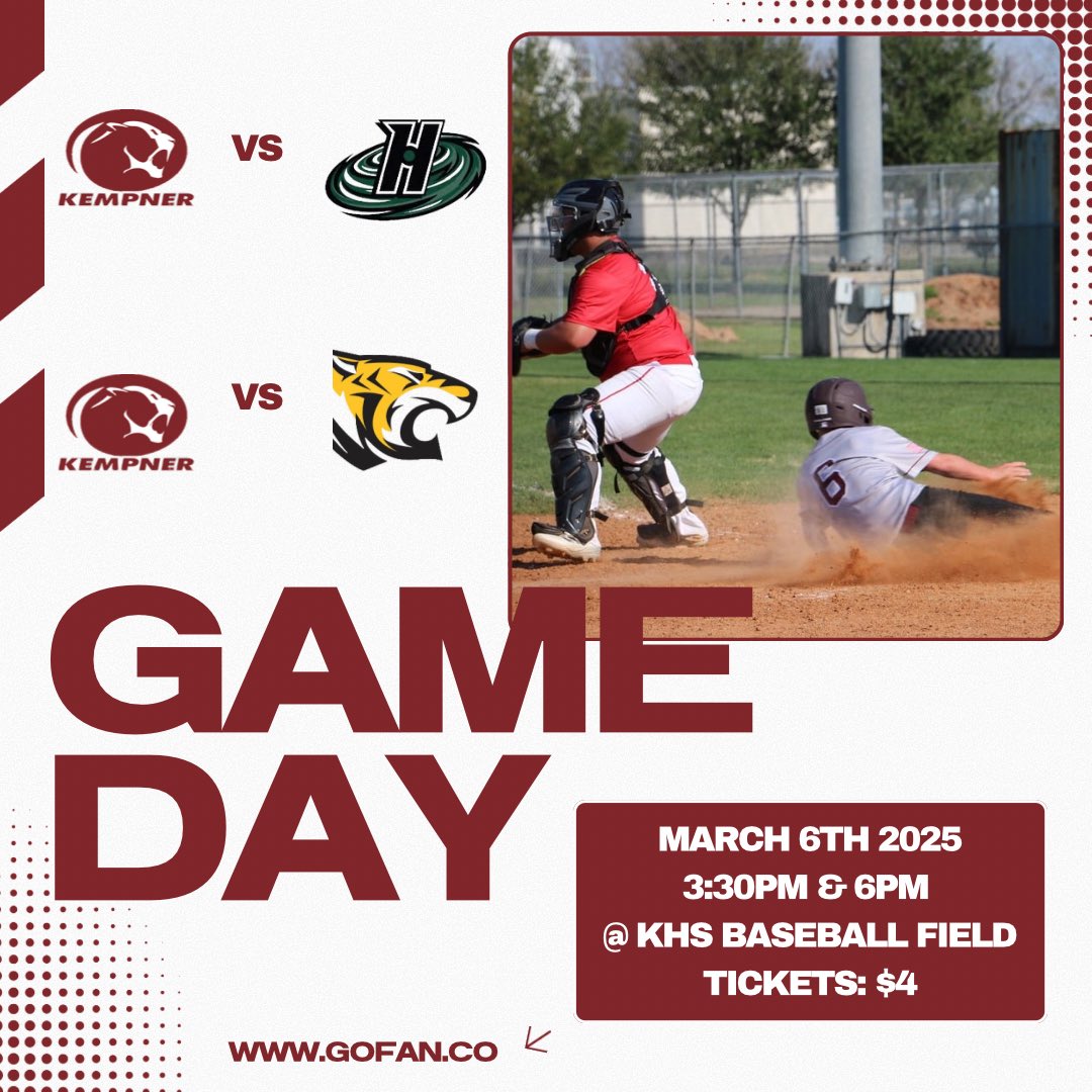Back home for the weekend.   5 games this weekend. “Mother’s Day in March” on Friday night!!!  #defendtheden. <a href="/khstrainerlady/">KempnerSportsMed</a> <a href="/KHS_Cougars/">Kempner High School</a> <a href="/KHSBaseball1988/">Kempner HS Baseball</a>