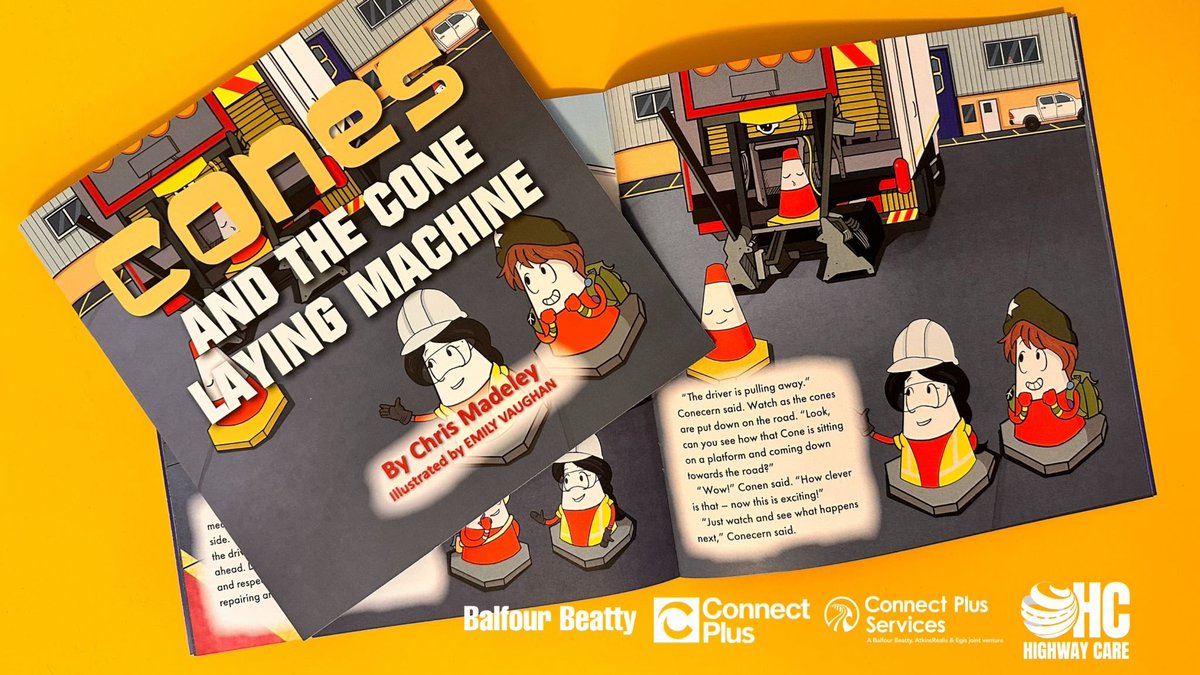 Connect Plus Services (@cpservices_m25) on Twitter photo It's #WorldBookDay and, together with the Cones Book Team, <a href="/balfourbeatty/">Balfour Beatty</a>, Connect Plus and <a href="/HighwayCareLtd/">Highway Care</a>, weโre continuing to share โThe Cones and The Cone Laying Machineโ with schools within our #M25 community - delivering key messages and engaging children with the industry. It's #WorldBookDay and, together with the Cones Book Team, <a href="/balfourbeatty/">Balfour Beatty</a>, Connect Plus and <a href="/HighwayCareLtd/">Highway Care</a>, weโre continuing to share โThe Cones and The Cone Laying Machineโ with schools within our #M25 community - delivering key messages and engaging children with the industry.