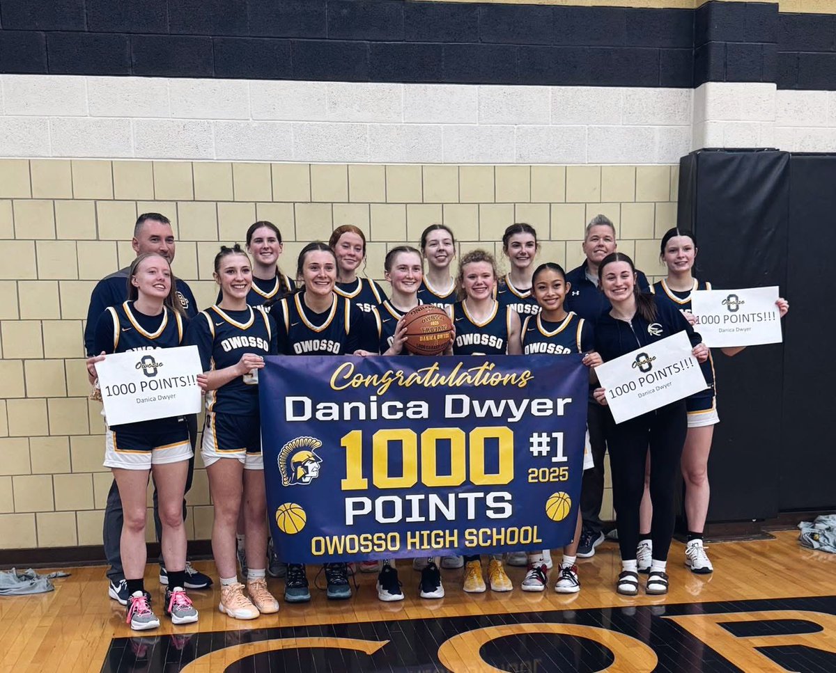 Danica Dwyer (@dmoney_dwyer) on Twitter photo Last night I was honored for scoring my 1000th point of my varsity career! Thank you to all my teammates and everyone who has supported me throughout this journey! We’ll be back next year!
<a href="/PGHMichigan/">Prep Girls Hoops Michigan</a> <a href="/MichHSBball/">Mich HS Bball</a> <a href="/CoachEvanBell/">Evan Bell</a> <a href="/LBInsider/">Jason Wilkins (Wilkins Report)</a> Last night I was honored for scoring my 1000th point of my varsity career! Thank you to all my teammates and everyone who has supported me throughout this journey! We’ll be back next year!
<a href="/PGHMichigan/">Prep Girls Hoops Michigan</a> <a href="/MichHSBball/">Mich HS Bball</a> <a href="/CoachEvanBell/">Evan Bell</a> <a href="/LBInsider/">Jason Wilkins (Wilkins Report)</a>
