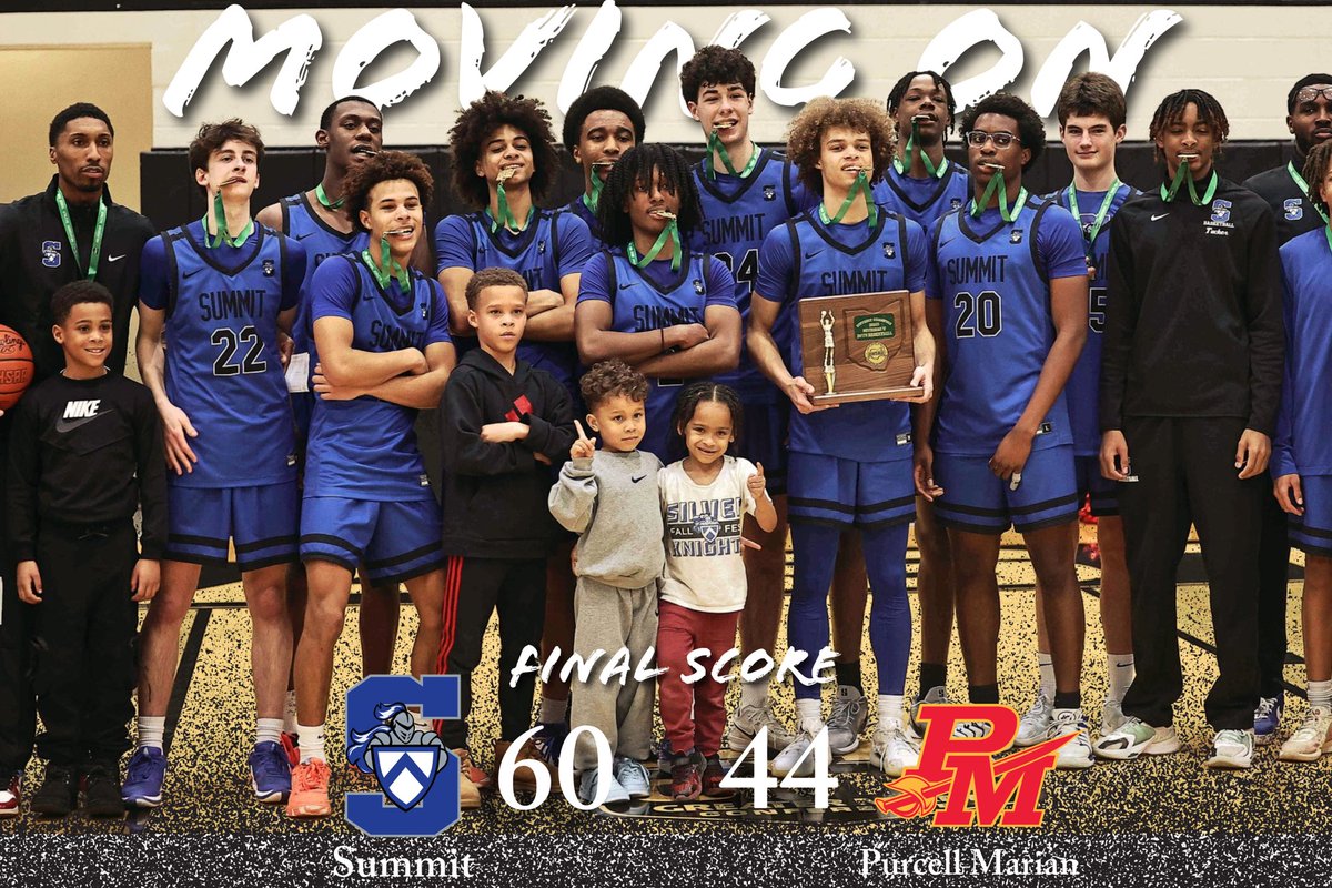 Onto the Elite 8!

Summit defeated Purcell Marian last night to advance to the Regional Championship game for the first time since 2017.