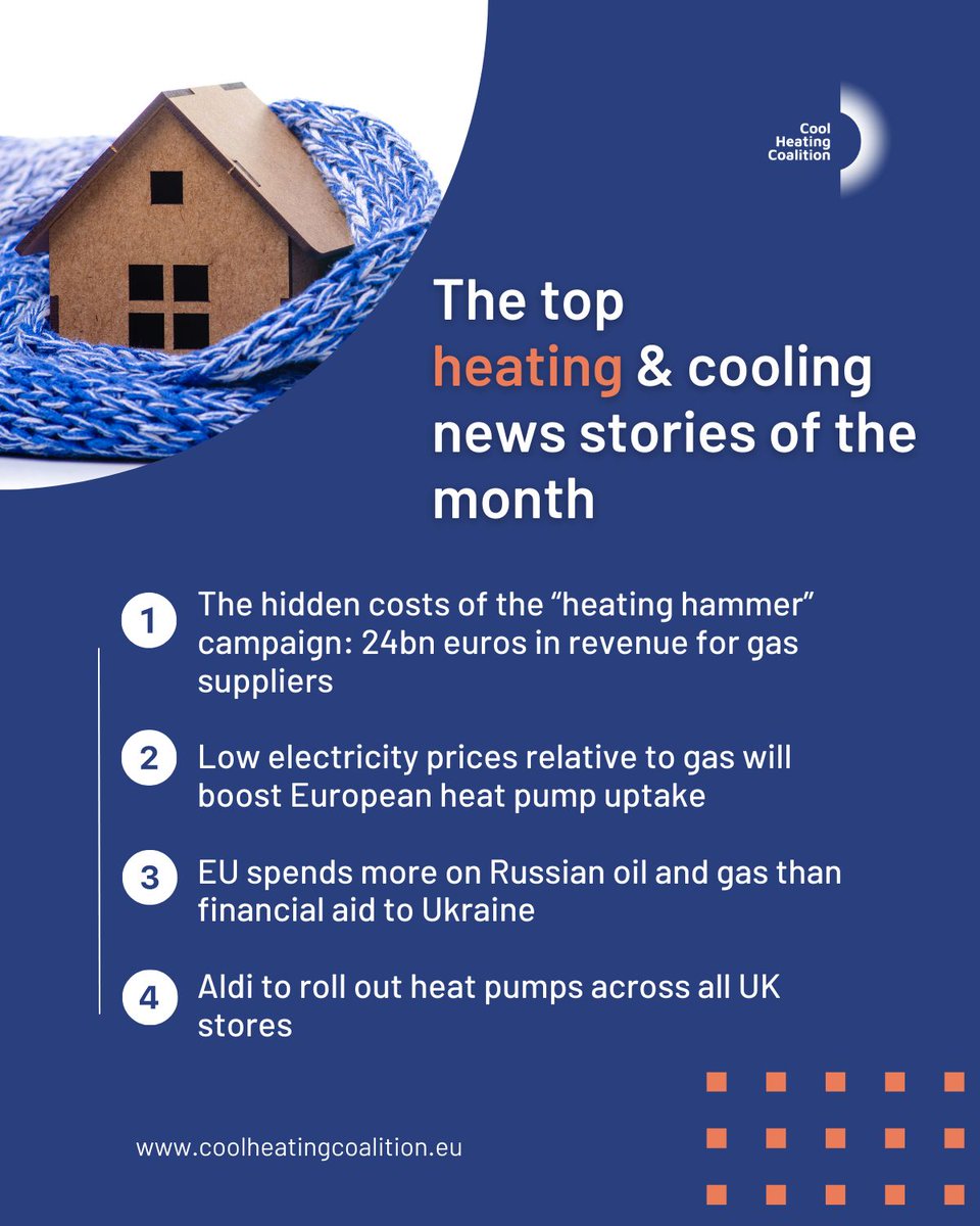 Heating and cooling are embedded in every aspect of our lives, so every month we bring you the top news stories that impact the heating transition ♨️ 

1️⃣ The "heating hammer" campaign led to significant revenue generation for gas suppliers reports <a href="/pvmagazine/">pv magazine</a>: