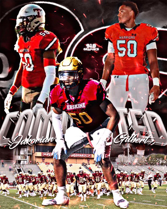 Jakorian Gilbert (@jakoriangilbert) on Twitter photo I am blessed to announce that I am committed to <a href="/FleetFB/">Erskine Football</a> <a href="/icoachfb/">Christopher Williams</a> <a href="/WARRIORNATION20/">Thompson Football</a> <a href="/coachmarkf/">Mark Freeman</a> <a href="/tburgess10/">Taylor Burgess</a> <a href="/Coach_Briggs77/">Woodrow Briggs</a> thank you god!! Let’s work I am blessed to announce that I am committed to <a href="/FleetFB/">Erskine Football</a> <a href="/icoachfb/">Christopher Williams</a> <a href="/WARRIORNATION20/">Thompson Football</a> <a href="/coachmarkf/">Mark Freeman</a> <a href="/tburgess10/">Taylor Burgess</a> <a href="/Coach_Briggs77/">Woodrow Briggs</a> thank you god!! Let’s work