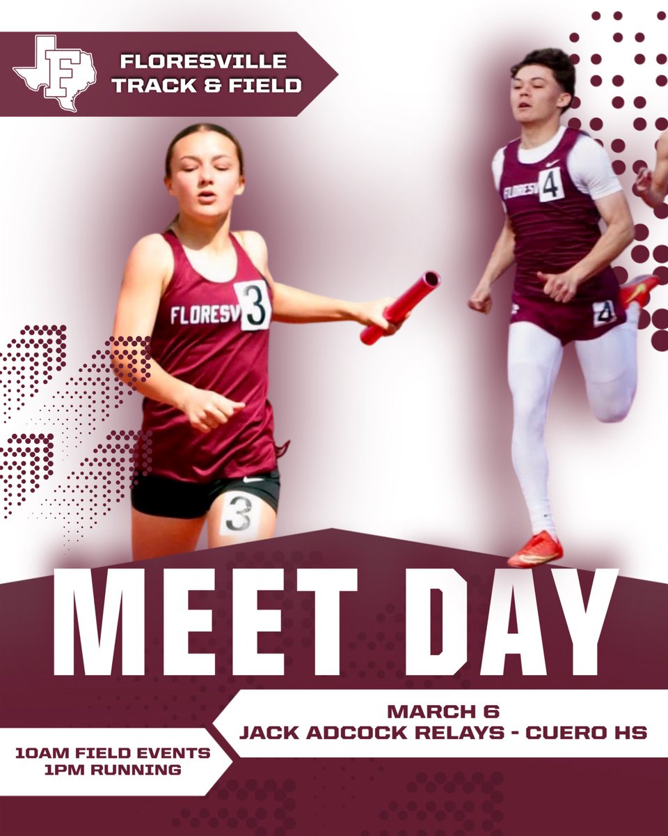 Our Tigers &amp; Jaguars will compete in the Jack Adcock Relays at Cuero HS today!