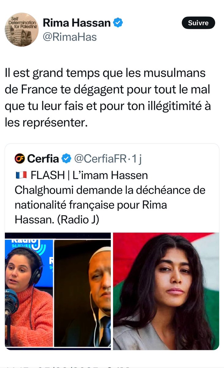Caroline Yadan (@carolineyadan) on Twitter photo Il est grand temps :
1/ Que la lumière soit faite sur le financement de cette porte-parole du Hamas <a href="/RimaHas/">Rima Hassan</a>
2/ Que ses liens avec le régime syrien de Assad qui a massacré son propre peuple soient élucidés,
3/ Que les nombreuses plaintes et signalements à son encontre pour Il est grand temps :
1/ Que la lumière soit faite sur le financement de cette porte-parole du Hamas <a href="/RimaHas/">Rima Hassan</a>
2/ Que ses liens avec le régime syrien de Assad qui a massacré son propre peuple soient élucidés,
3/ Que les nombreuses plaintes et signalements à son encontre pour