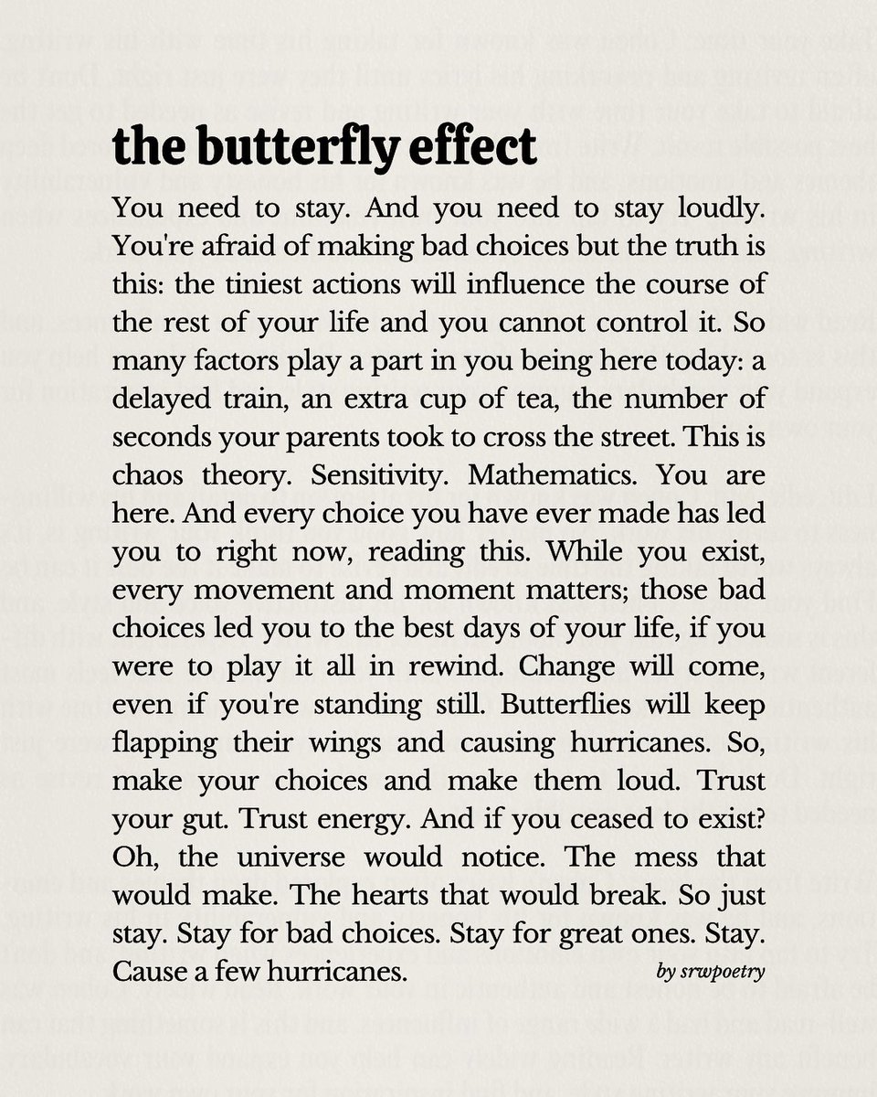 the butterfly effect