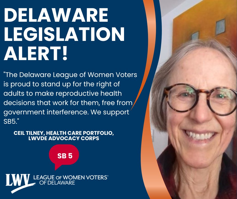 LWVDE supports SB 5, to enshrine reproductive rights in the Delaware state constitution. Here's our testimony: drive.google.com/file/d/13RJpq8…
Want to make a difference in Dover? Join us! #Delaware #Advocacy #YourVoice #LoveMyLWV