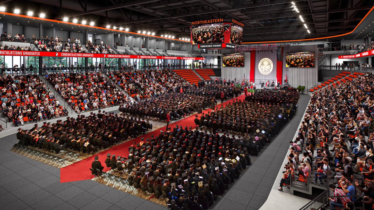 MikeGrinnell_'s tweet photo. Wow… Northeastern has unveiled plans for their new barn. 

A 310,000 square foot multi-purpose athletics and recreation complex on the site of Historic Matthews Arena. https://t.co/KlNJLrkYGV