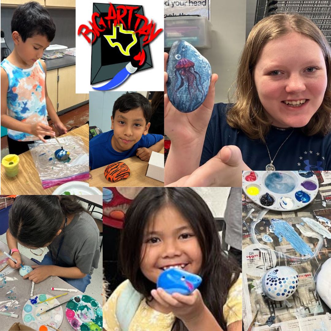 Creativity takes flight in <a href="/CFBISD/">Carrollton-Farmers Branch ISD</a>! Students showcasing their vibrant creativity as they work on painted rocks for a Big Art Day community installation at the Farmers Branch Historical Park. #bigartday25 <a href="/TXarted/">TAEA</a>