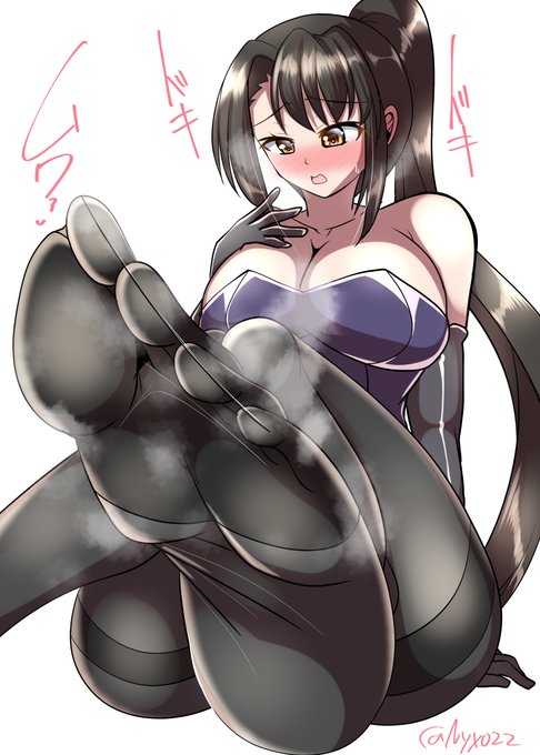 「……なんだ?足裏が…そんなにいいのか…?///」  ムレムレ黒タイツ那智さん(ˇωˇ)  連続1826日目   #艦これ版真剣お絵描き60分一本勝負_20250306#艦これ版深夜の真剣お絵描き60分一本勝負 #10000日チャレンジ #めび環んどろ #那智 