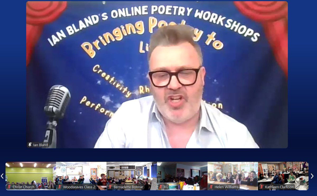 Ian Bland (@blandpoet) on Twitter photo Such a joy to work online with 3000+ children from across the UK to celebrate World Book Day! We had the best time writing + performing our very own nonsense poems! Well done the children who performed their poems in front of such a big audience- that is BRAVE! <a href="/PrimaryRocks1/">#PrimaryRocks</a> Such a joy to work online with 3000+ children from across the UK to celebrate World Book Day! We had the best time writing + performing our very own nonsense poems! Well done the children who performed their poems in front of such a big audience- that is BRAVE! <a href="/PrimaryRocks1/">#PrimaryRocks</a>