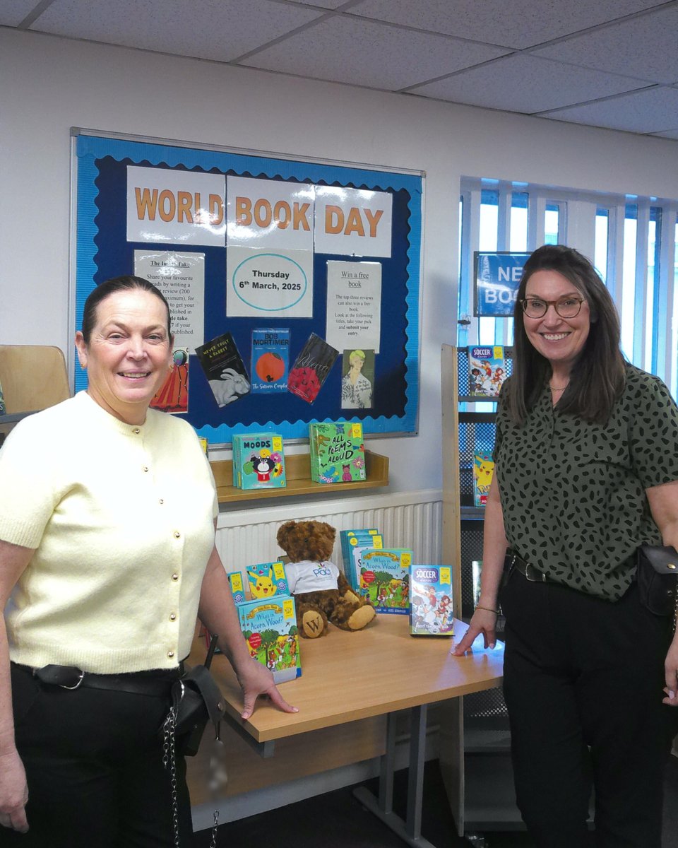 HMPFeatherstone's tweet image. For #WorldBookDay we're using cartoon William The Bear @prisonadvice and our library to encourage prisoners & visitors to pick up a book.
Reading in families helps support family ties and helps reduce re-offending. We're proud to work together today and everyday. @StaffsPLS