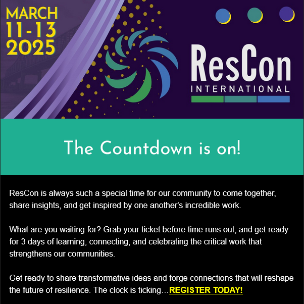 5 Days Left to Register - Don't Miss Out!
resconnola.com/registration/
