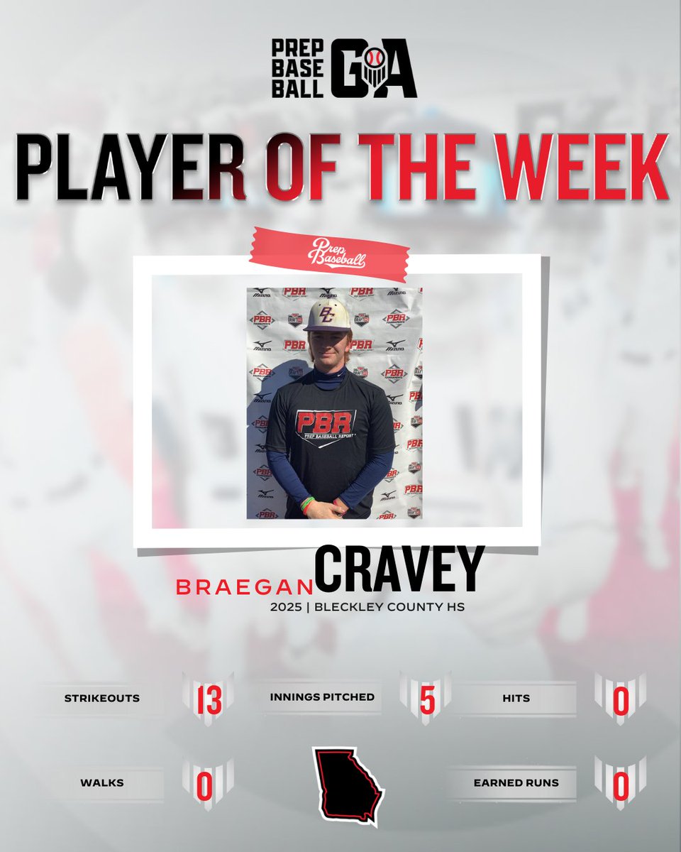 Prep Baseball Georgia (@prepbaseballga) on Twitter photo ππ«ππ© πππ¬ππππ₯π₯ πππ¨π«π π’π: ππ₯ππ²ππ« π¨π ππ‘π ππππ€ π
ππππ€ π
πΊ<a href="/CraveyTrain2025/">Braegan Cravey</a> tossed a perfect game with 13 K's.
πΊ<a href="/RobYagyu17/">Rob Yagyu</a> hits a go ahead grand slam along with 8 RBI's
π loom.ly/976ZjZ4 ππ«ππ© πππ¬ππππ₯π₯ πππ¨π«π π’π: ππ₯ππ²ππ« π¨π ππ‘π ππππ€ π
ππππ€ π
πΊ<a href="/CraveyTrain2025/">Braegan Cravey</a> tossed a perfect game with 13 K's.
πΊ<a href="/RobYagyu17/">Rob Yagyu</a> hits a go ahead grand slam along with 8 RBI's
π loom.ly/976ZjZ4