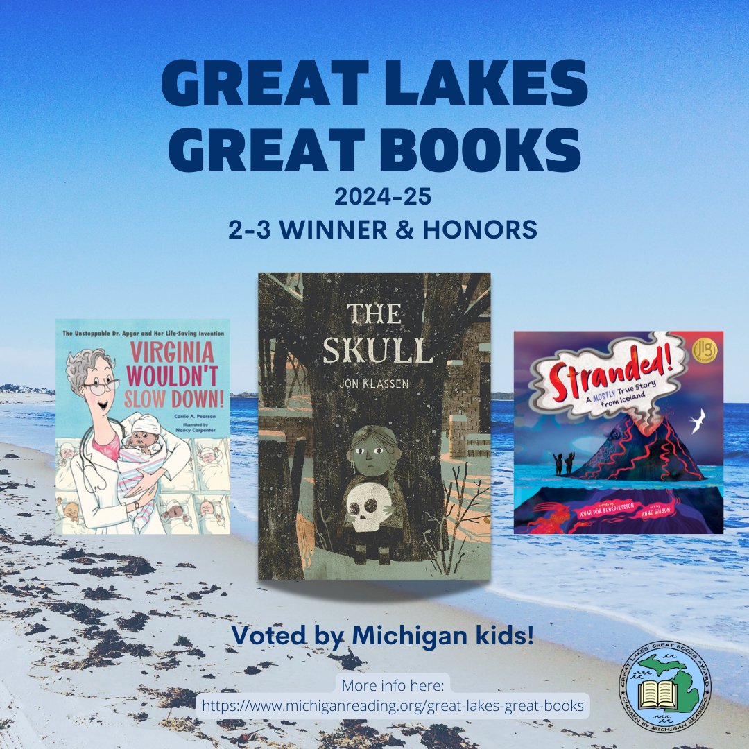 Michigan Great Lakes Great Books Award (@michglgbooks) on Twitter photo Congratulations to our 2-3 winners and honors for 2024-25! <a href="/michiganreading/">Mich Reading Assoc</a>
Honors: <a href="/aevarthor/">Ævar Þór Benediktsson</a> <a href="/carrieapearson/">Carrie A. Pearson</a> Congratulations to our 2-3 winners and honors for 2024-25! <a href="/michiganreading/">Mich Reading Assoc</a>
Honors: <a href="/aevarthor/">Ævar Þór Benediktsson</a> <a href="/carrieapearson/">Carrie A. Pearson</a>