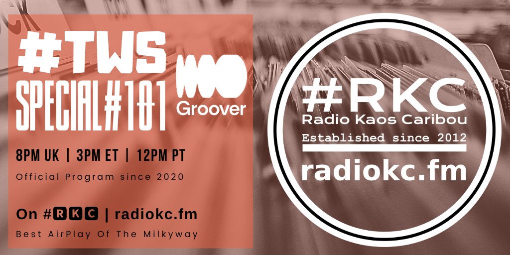 #𝗥𝗞𝗖 (@radiokc) on Twitter photo TODAY
🕗8PM UK⚪3PM ET⚪12PM PT
#TWS <a href="/HeyGroover/">Groover</a> SPECIAL
EPISODE #101 │ PREMIERE
🆕& Upcoming Releases
⬇️Details⬇️
🌐 fb.com/RadioKC/posts/…
📻#🆁🅺🅲 featuring & closing w/
<a href="/whynotfrank1/">Whynotfrank</a> │ <a href="/winnie_ama_/">Winnie Ama</a> │ Zircon Skyeband TODAY
🕗8PM UK⚪3PM ET⚪12PM PT
#TWS <a href="/HeyGroover/">Groover</a> SPECIAL
EPISODE #101 │ PREMIERE
🆕& Upcoming Releases
⬇️Details⬇️
🌐 fb.com/RadioKC/posts/…
📻#🆁🅺🅲 featuring & closing w/
<a href="/whynotfrank1/">Whynotfrank</a> │ <a href="/winnie_ama_/">Winnie Ama</a> │ Zircon Skyeband