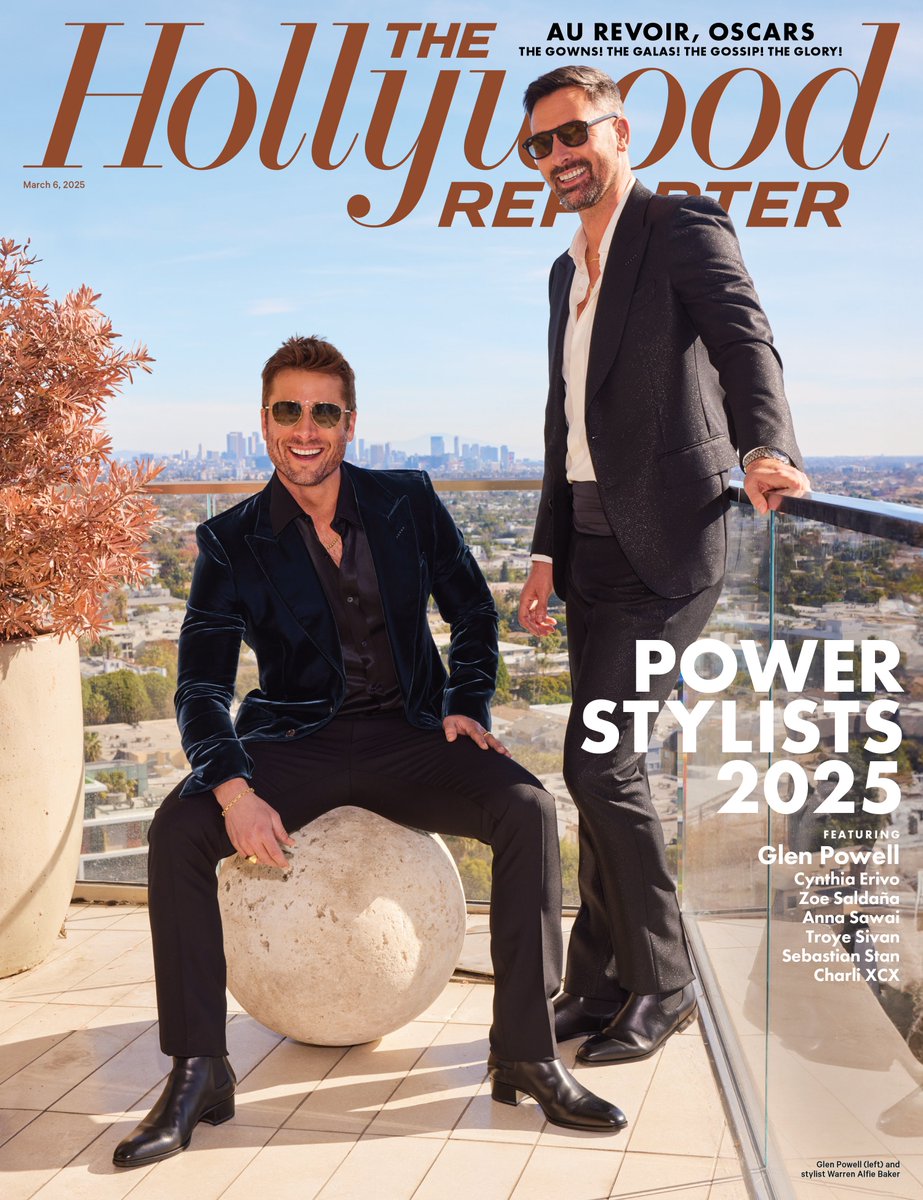 THR #PowerStylists 2025 - Glen Powell and Warren Alfie Baker bit.ly/4haoLEb