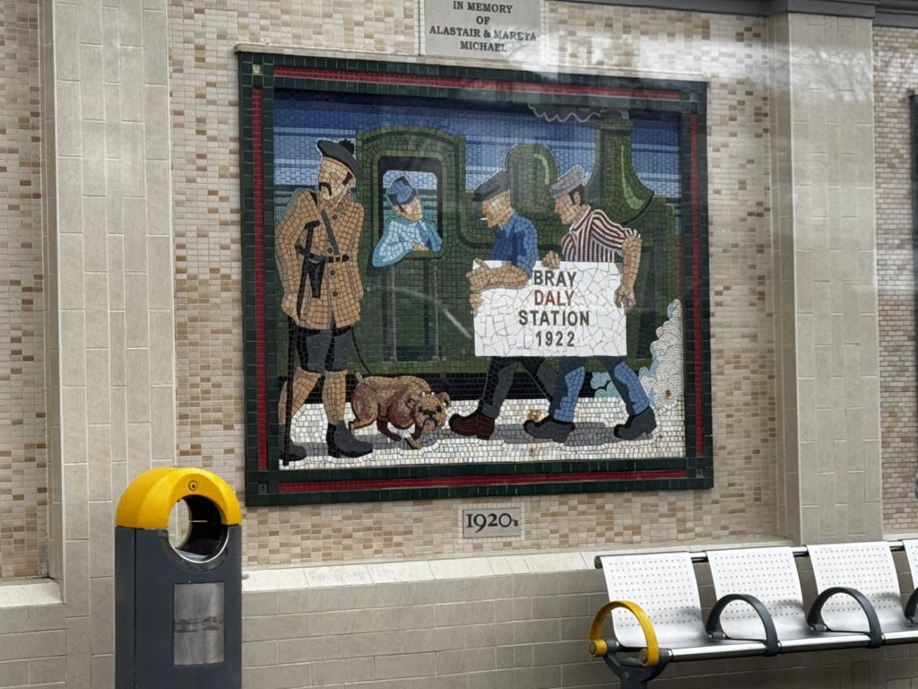 daraobriain's tweet photo. Travelling by train from Dublin to Wexford for tonight’s show; had forgotten that the first half-hour is a solid nostalgia trip along the DART line. 
This used to be my playground! I shout, to the surprise of the lady sitting opposite. https://t.co/G8SkmISx8k