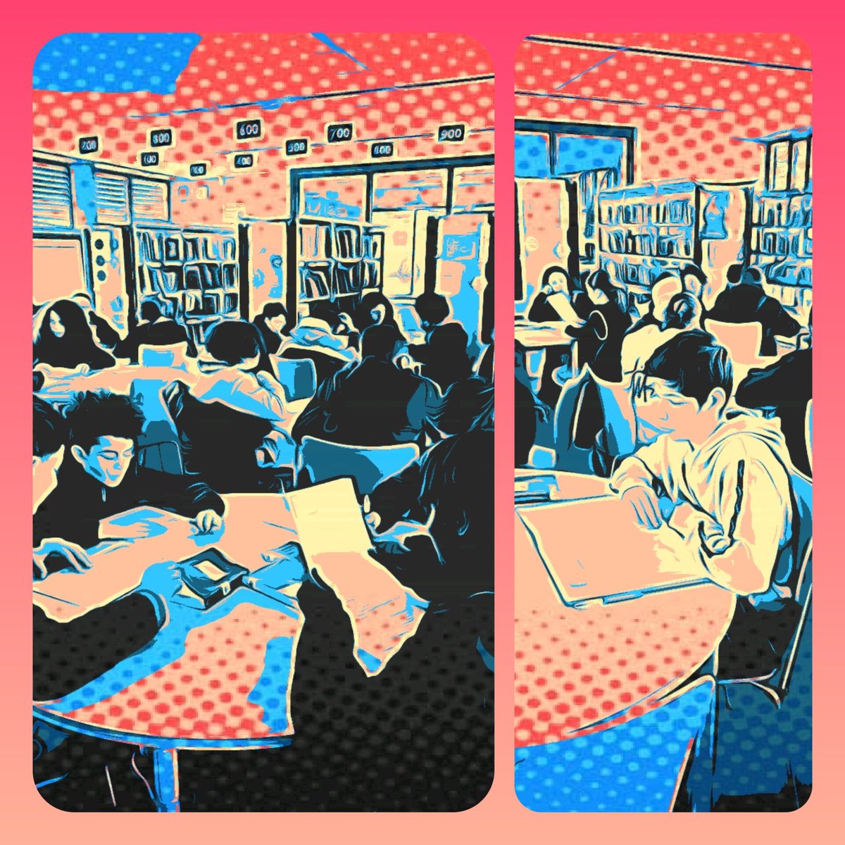 CdiClervoy's tweet photo. 3 minutes pour convaincre : deux classes de 4ème se sont aujourd'hui essayées à l'exercice du speedbooking pour s'entraîner à l'oral, argumenter et présenter les romans fantastiques empruntés au CDI.
#cdi #Profdoc #speedbooking #lecture #books https://t.co/3582yUN8Hr