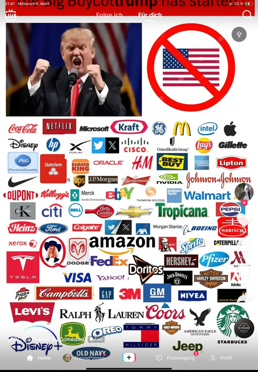 Fishmac1201's tweet photo. @JulianRoepcke #BoycottWave
What we can do📉
#MakeEuropeGreatAgain #ArmUkraineToWin
#SlavaUkraine #BoycottUsGoods
#BringTeslaTo1933ct #BoycottTesla #LeaveFacebook #BuyEuropean #BoycottCocaCola #BoycottMcDonalds #BoycottAmazon #BoycottAirBnB #BoycottGoogle #SupportCanada #SupportMexico🇪🇺🇺🇦🇨🇦🇲🇽🇬🇧 https://t.co/F6LXfP4Ezi