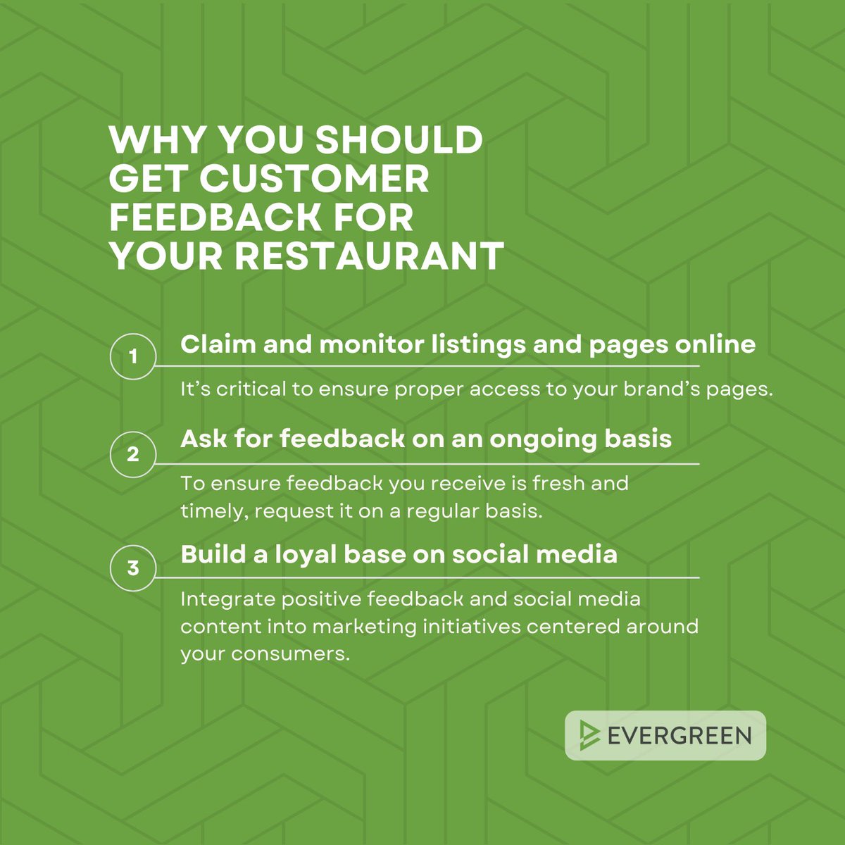 taphunter's tweet image. Customer feedback is a great way to stay on top of the overall pulse of your restaurant. Here are a few tips for getting the most out of customer feedback.

Visit our website to learn more!

#evergreen #evergreentechnology #customerfeedback
