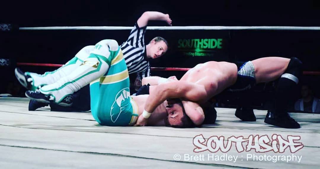 Ref_Anderson's tweet image. As if this was 9 years ago! 
@WillOspreay vs Austin Aries 

📍Southside Wrestling.