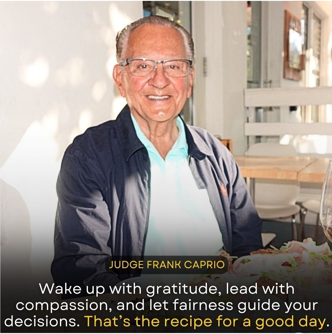Gratitude must be the attitude always. Judge Frank echoes the mindset of many judges around the world who so dutifully and diligently pursue paths of love. ❤️