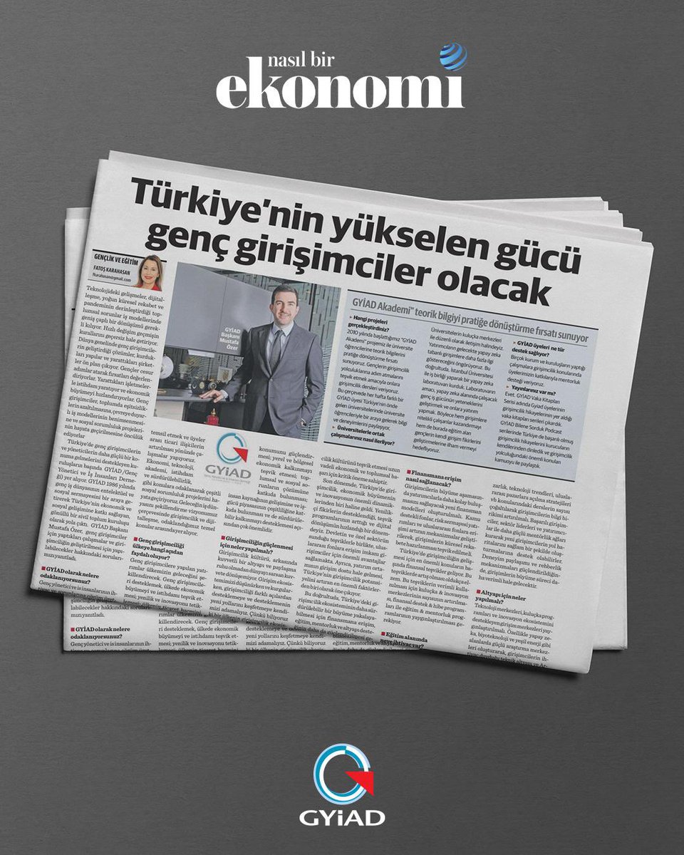 Genç girişimcileri destekleyen projelerimiz ve Türkiye’nin ekonomik büyümesine katkılarımız, <a href="/nbekonomi/">Ekonomi Gazetesi</a> gazetesiyle yaptığımız iş birliği kapsamında yayınlandı.