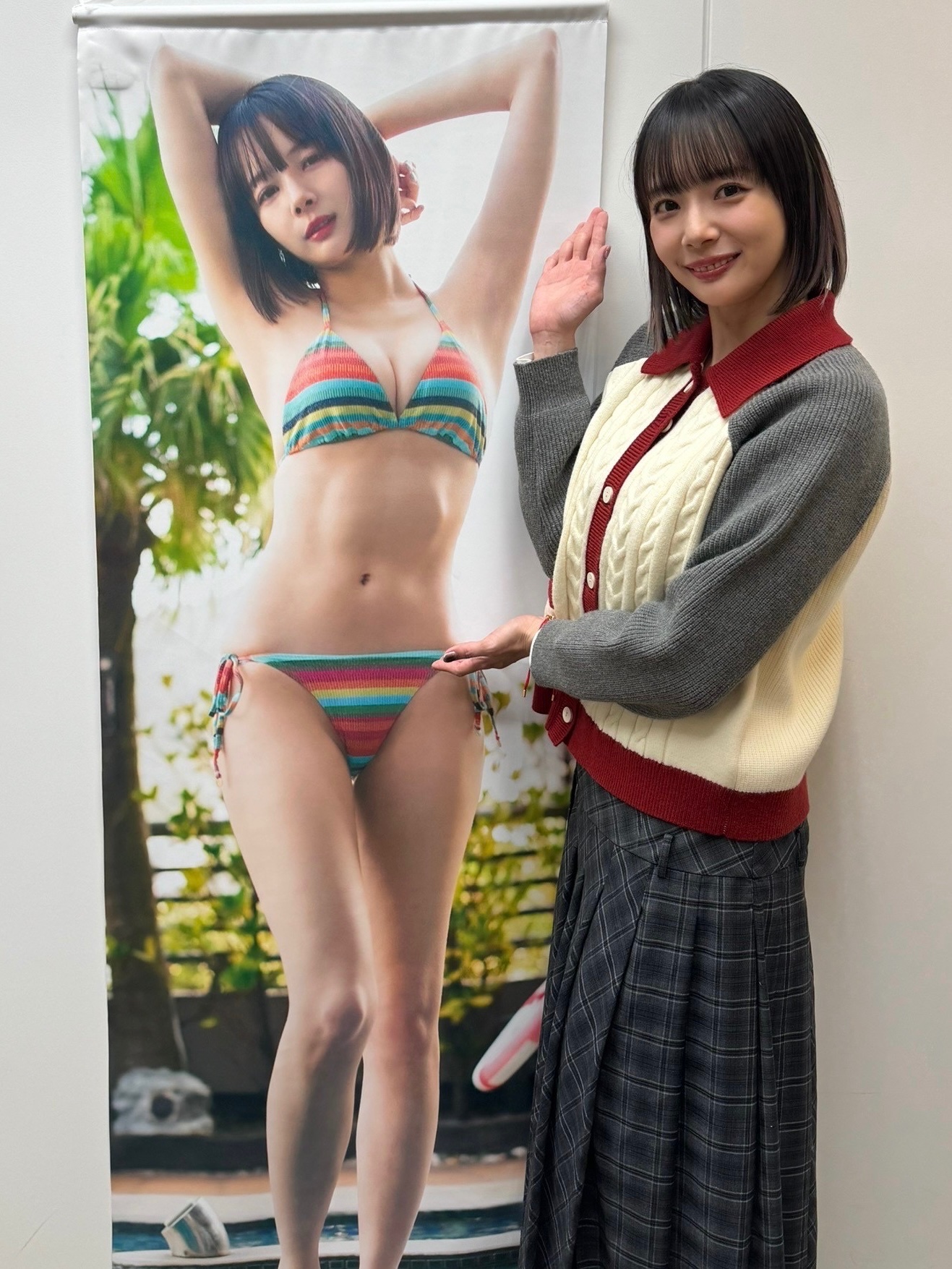 岡田紗佳　等身大タペストリー 岡田紗佳🌸おかぴー🧋 on X: 
