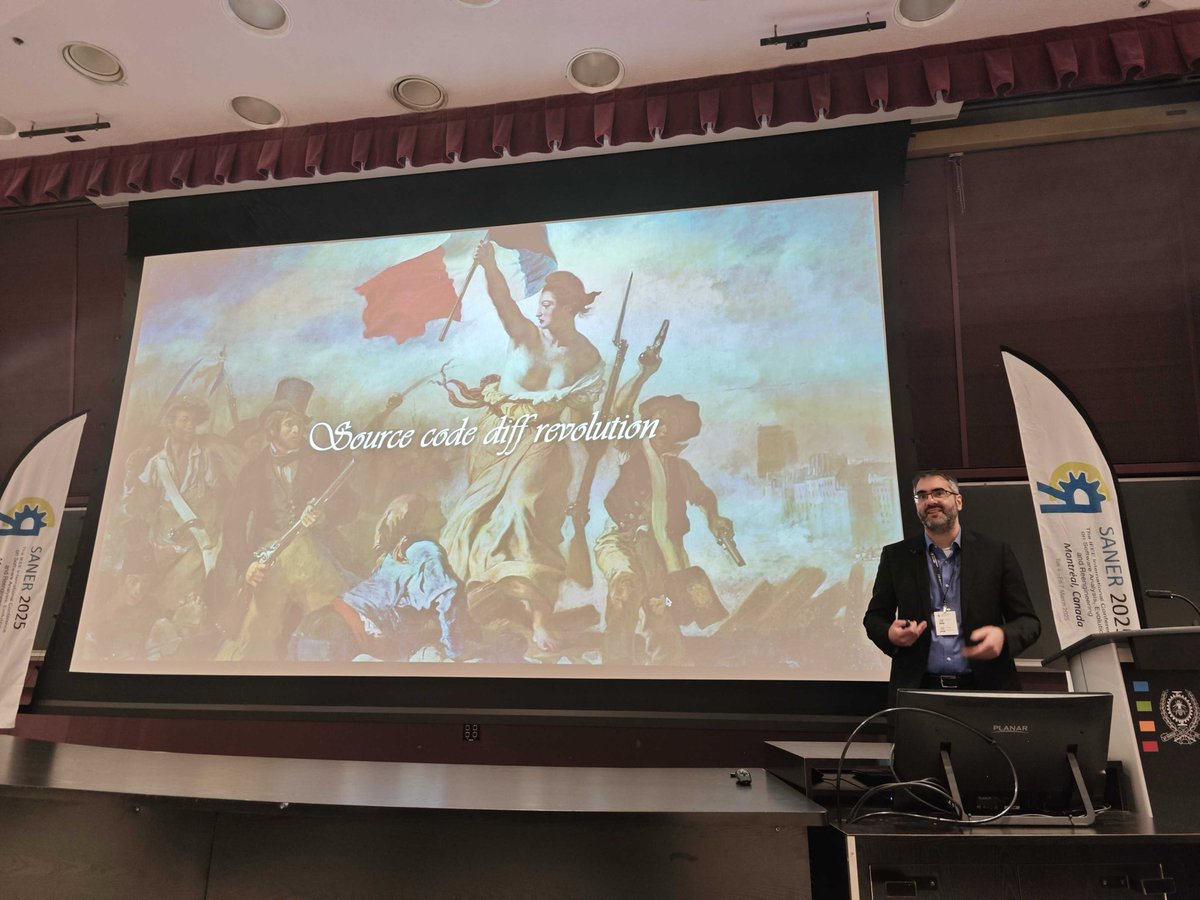 IEEE SANER (@sanerconf) on Twitter photo Code evolution is more important than ever in the era of AI programmer, and the key is in code DIFFs. Nikolaos Tsantalis from <a href="/Concordia/">Concordia University</a> <a href="/GinaCodySchool/">Gina Cody School of Engineering & Computer Science</a> is introducing a new line of research and open-source tools on code differencing #SE4LLM #Copilot #SANER2025 Code evolution is more important than ever in the era of AI programmer, and the key is in code DIFFs. Nikolaos Tsantalis from <a href="/Concordia/">Concordia University</a> <a href="/GinaCodySchool/">Gina Cody School of Engineering & Computer Science</a> is introducing a new line of research and open-source tools on code differencing #SE4LLM #Copilot #SANER2025