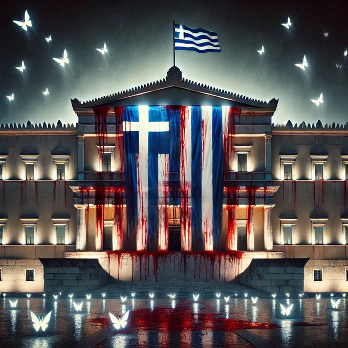 Μία κυβέρνηση ποὺ ἔχει χάσει κάθε λαϊκὴ ἀνοχὴ καὶ μὲ ἑκατομμύρια  Ἕλληνες νὰ ἔχουν βγεῖ στοὺς δρόμους διαμαρτυρόμενοι γιὰ τὶς κακουργίες  της εἶναι μία Κυβέρνηση Τυράννων. Καὶ σὰν τέτοια πρέπει νὰ πέσει ἀπὸ τὸν  ἴδιο τὸν λαό! #Συνταγμα #νδ_τελος