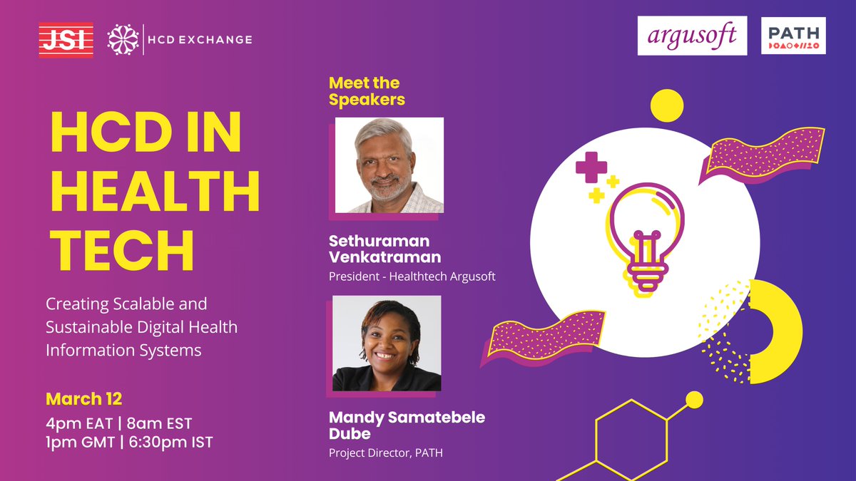 We are counting down days to our upcoming event with <a href="/argusoft/">Argusoft</a>  and <a href="/PATHtweets/">PATH</a>  in Zambia this coming Wednesday.

We will discuss how human-centered technology can transform community health information systems, making them more effective, sustainable, and scalable. Argusoft