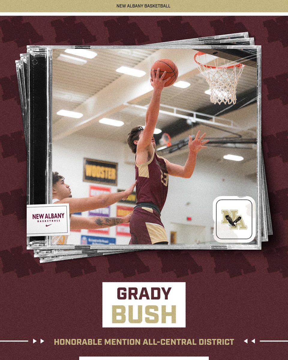 Congratulations to <a href="/NewAlbanyHSBB/">New Albany Boys Basketball</a> <a href="/GradyBush0618/">Grady Bush</a> on earning HONORABLE MENTION ALL CENTRAL DISTRICT honors