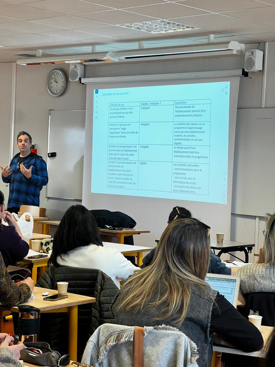 Formation de 35 professeurs à l'ancrage pédagogique au Muy ce jour. Travail sur le lien entre les programmes scolaires les projets d'OEI : une plus-value pédagogique qui s'ancre institutionnellement dans le parcours de l'élève. Un bel échange professionnel !