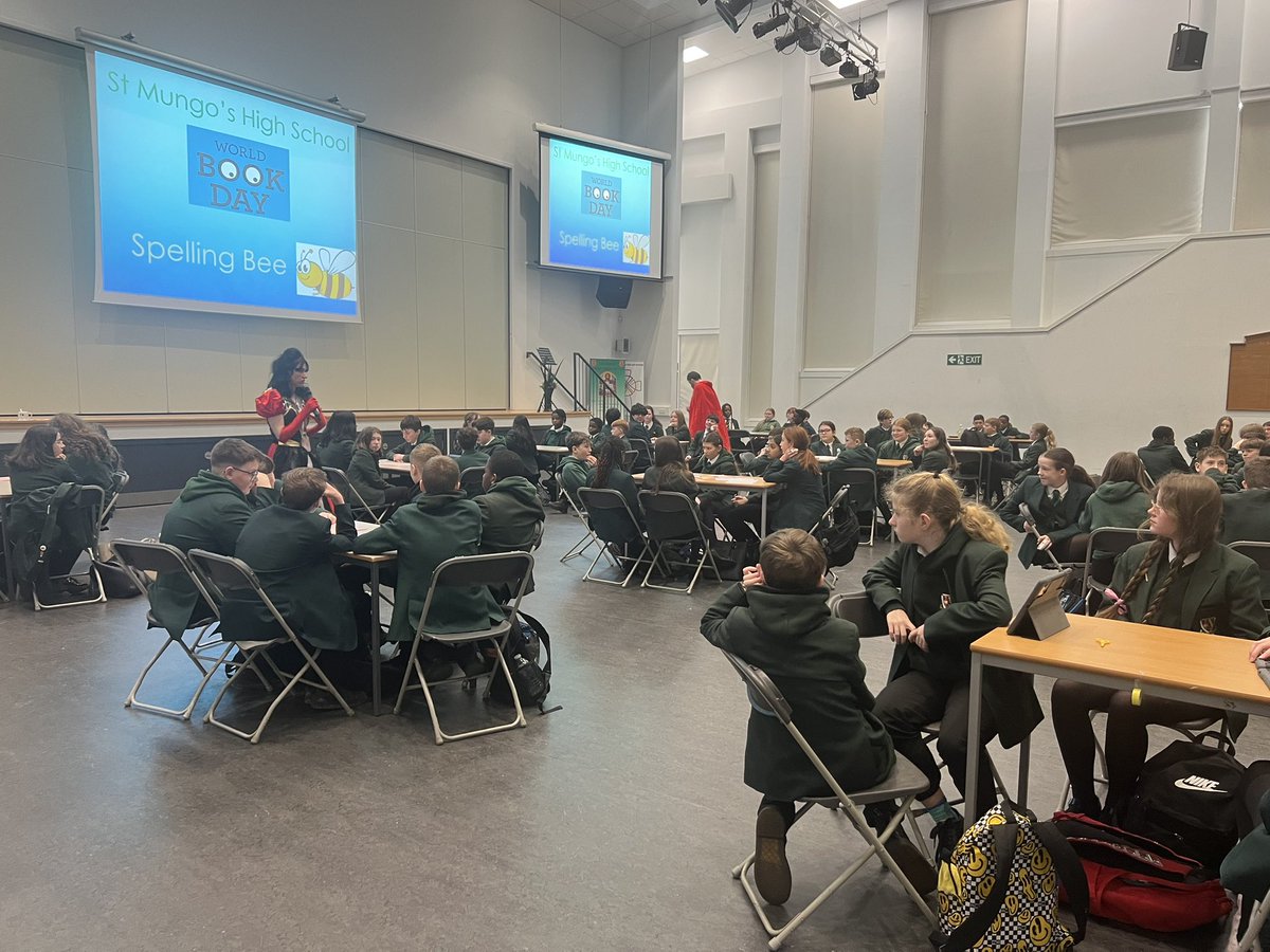 cbeerclasswork's tweet image. Another fabulous World Book day with our s1 pupils @StMungos_Eng @StMungosFalkirk well done Miss Cook for organising an amazing day