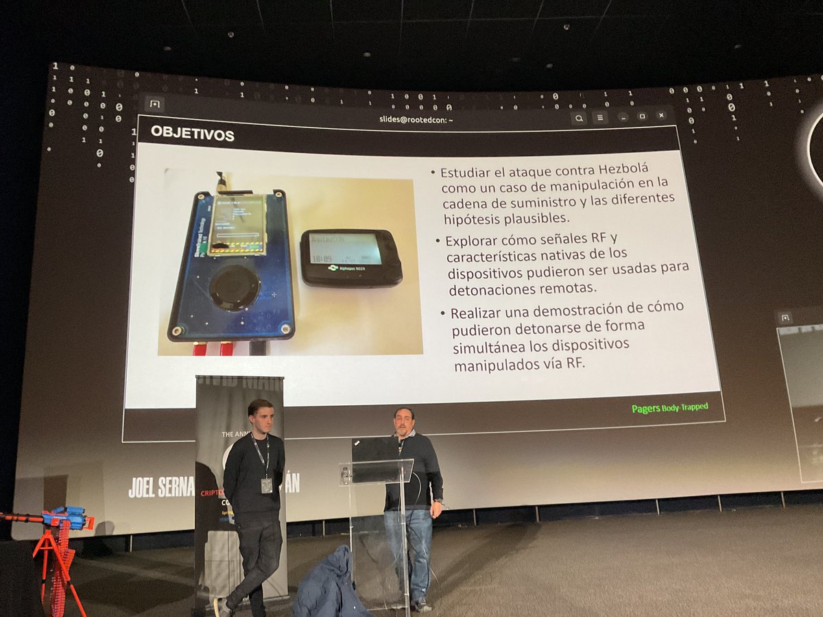 Criptored (@criptored) on Twitter photo Ahora en el escenario una de las ponencia más esperadas del día “Pagers Body-Trapped: RF y vulnerabilidades en la cadena de suministro en los conflictos modernos” de <a href="/RadioHacking/">David Marugán</a> <a href="/JoelSernaMoreno/">Joel Serna Moreno</a> #criptoredcon2025 #sala18 <a href="/criptored/">Criptored</a> <a href="/rootedcon/">/RootedCON</a> <a href="/mindcrypt/">Alfonso Muñoz, Phd</a> Ahora en el escenario una de las ponencia más esperadas del día “Pagers Body-Trapped: RF y vulnerabilidades en la cadena de suministro en los conflictos modernos” de <a href="/RadioHacking/">David Marugán</a> <a href="/JoelSernaMoreno/">Joel Serna Moreno</a> #criptoredcon2025 #sala18 <a href="/criptored/">Criptored</a> <a href="/rootedcon/">/RootedCON</a> <a href="/mindcrypt/">Alfonso Muñoz, Phd</a>