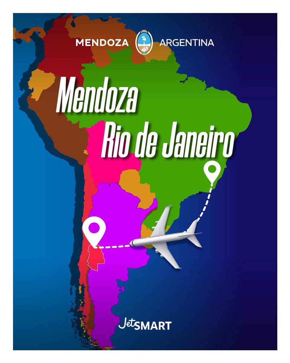 Junto a representantes de <a href="/AeropuertosAR/">Aeropuertos Argentina</a> y <a href="/VuelaJetSMART/">JetSMART</a>, anunciamos una nueva conexión aérea que fortalecerá la conectividad de Mendoza. A partir de mayo, JetSmart operará un vuelo directo entre El Plumerillo y el Aeropuerto Internacional de Río de Janeiro, con dos frecuencias