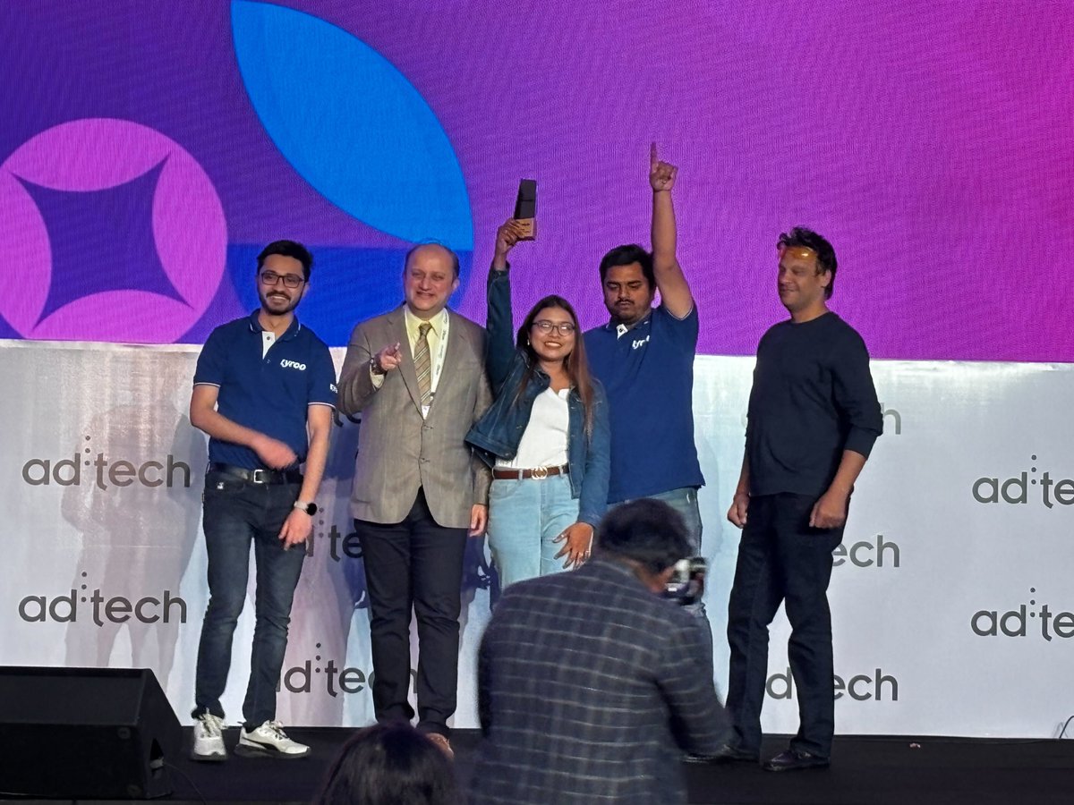Tyroo (@tyrootech) on Twitter photo ๐ Vidtech.ai wins at <a href="/adtechIndia/">ad:tech New Delhi</a> 2025! ๐
Honoured with the <a href="/adtechIndia/">ad:tech New Delhi</a> Honours Award for AI in Marketing!
Thanks to <a href="/ArvindLtd/">ArvindLtd.</a> for their trust and partnership in leveraging dynamic ads! ๐
#Tyroo #adtechindia2025 #DynamicAds ๐ Vidtech.ai wins at <a href="/adtechIndia/">ad:tech New Delhi</a> 2025! ๐
Honoured with the <a href="/adtechIndia/">ad:tech New Delhi</a> Honours Award for AI in Marketing!
Thanks to <a href="/ArvindLtd/">ArvindLtd.</a> for their trust and partnership in leveraging dynamic ads! ๐
#Tyroo #adtechindia2025 #DynamicAds
