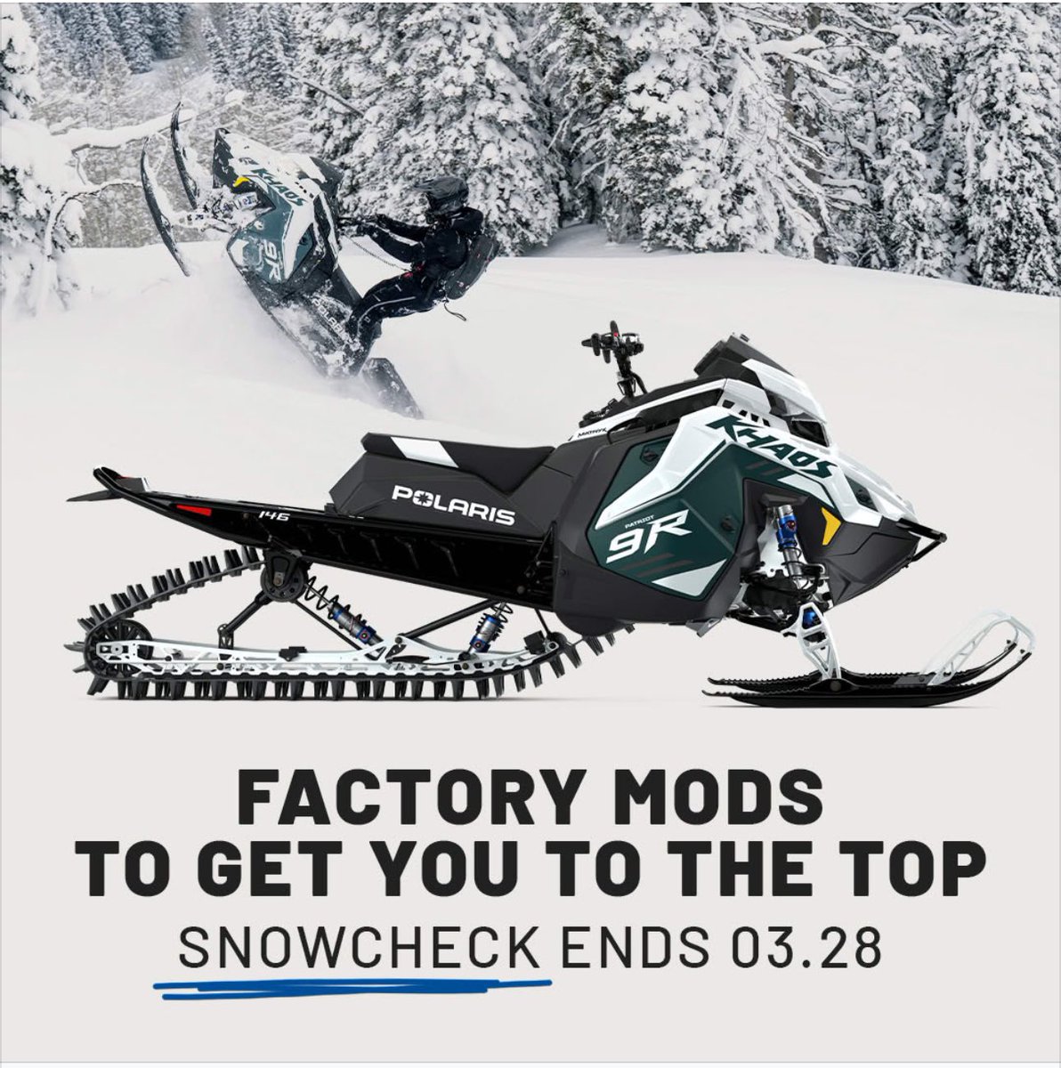 Lethbridgehonda's tweet image. 2026 Polaris Snowcheck is on now.  Custom build and reserve yours today at LHC. #polaris
#polarissnow.
