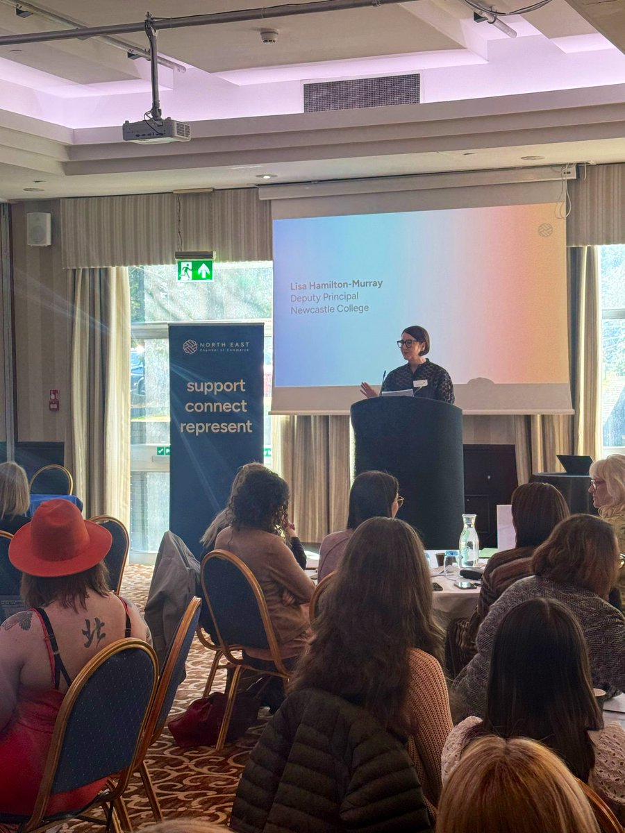 Hosting today’s event was Chair of our Women’s Leadership Forum, <a href="/kay_carrick/">Kay Carrick</a> 

We were then joined by our inspiring speakers:
🗣️ <a href="/RhiannonJH_CEO/">Rhiannon</a> 
CEO - <a href="/Beamish_Museum/">Beamish Museum</a> 

🗣️ Lisa Hamilton-Murray
Deputy principal - <a href="/NCLCollege/">Newcastle College</a>