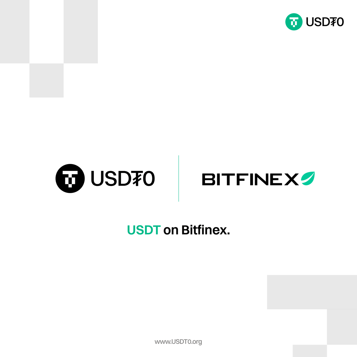 USDT0 is now live on @bitfinex. Deposit & withdraw USDT0 on @inkonchain &  @arbitrum, unlocking seamless access to USDT markets on The Original Bitcoin  Exchange.