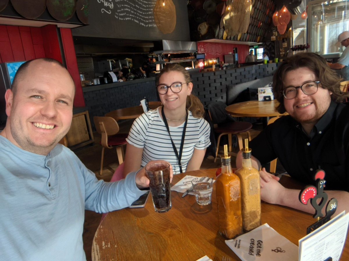 Sun is out, time for a team walk and then a 'cheeky' Nandos! 🐔